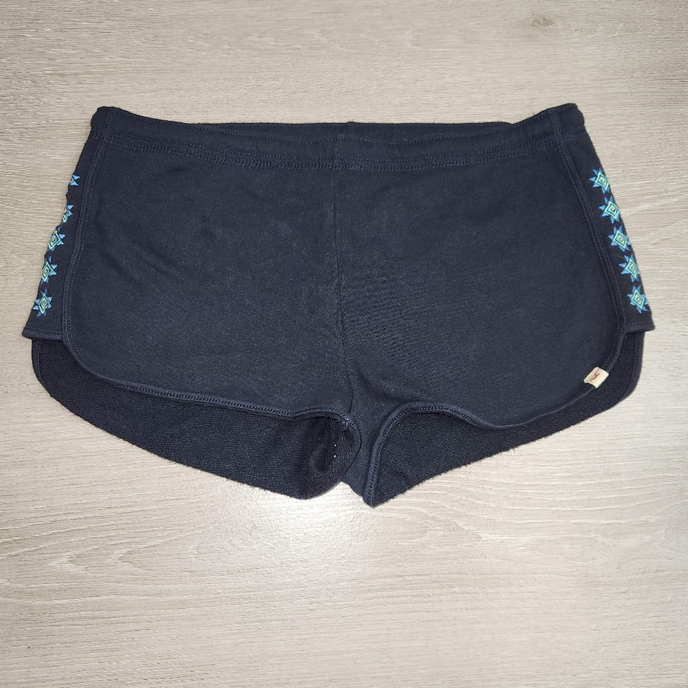 Hollister Y2K, Booty Shorts, Low Rise Mini Shorts,navy Blue Drawstring,sm ,2000s